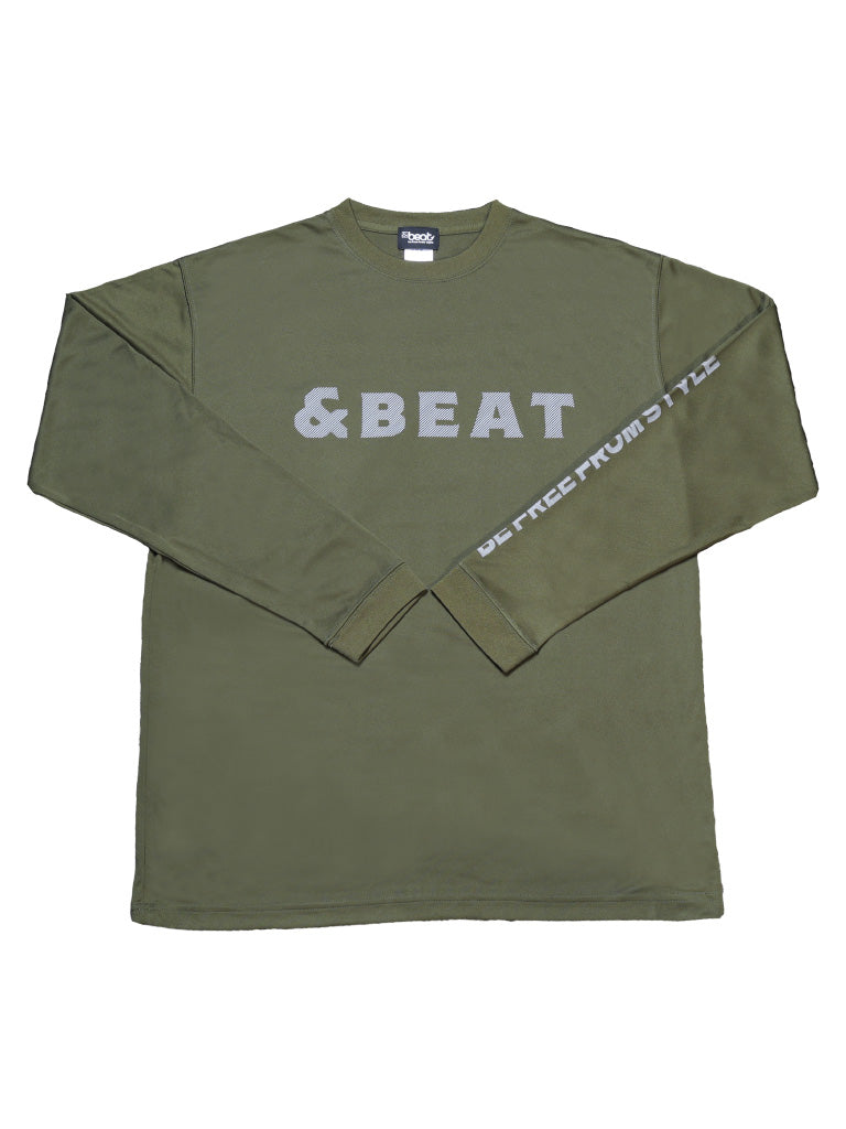 &beat ドライ長袖Tシャツ -オリーブ